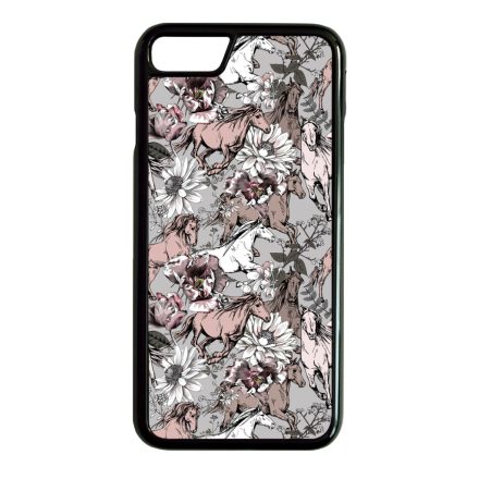 Csodaszép szürke vintage lovas mintás iPhone SE (2020) - iPhone SE (2022) tok