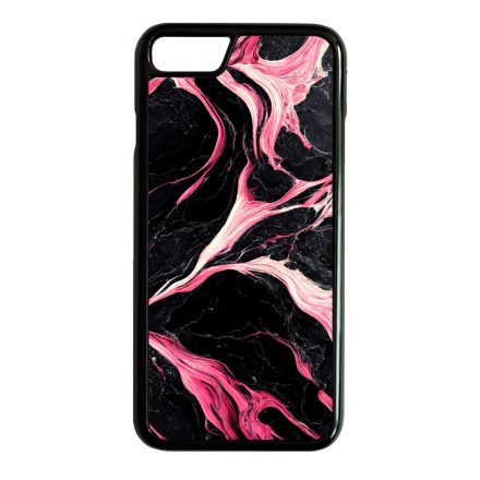Gyönyörű fekete-pink márvány mintás iPhone SE (2020) - iPhone SE (2022) tok