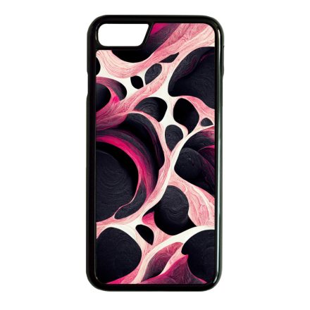 Gyönyörű fekete-fehér és pink márvány mintás iPhone SE (2020) - iPhone SE (2022) tok