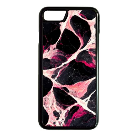 Különleges fekete-fehér és pink márvány mintás iPhone SE (2020) - iPhone SE (2022) tok