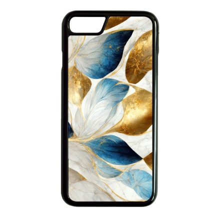Csodaszép fehér-arany leveles márvány mintás iPhone SE (2020) - iPhone SE (2022) tok