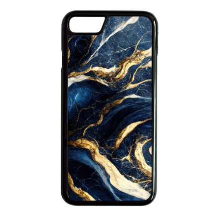 Gyönyörű kék és arany márvány mintás iPhone SE (2020) - iPhone SE (2022) tok