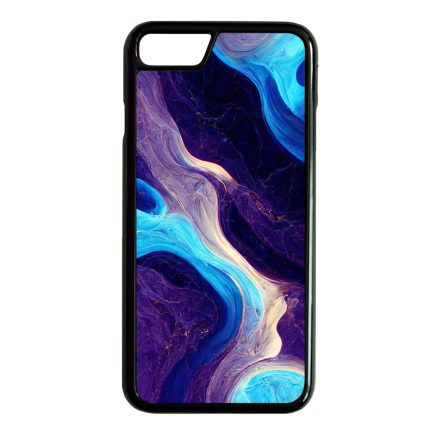 A kék és lila árnyalatai márvány mintás iPhone SE (2020) - iPhone SE (2022) tok