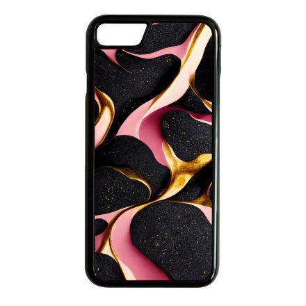 Fekete-Lila és arany mintás Art iPhone SE (2020) - iPhone SE (2022) tok