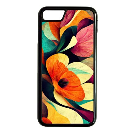Absztrakt színes virágok Art iPhone SE (2020) - iPhone SE (2022) tok