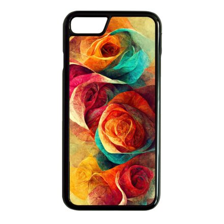 Absztrakt színes rózsák Art iPhone SE (2020) - iPhone SE (2022) tok