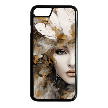 Szépséges aranyló nő Art iPhone SE (2020) - iPhone SE (2022) tok