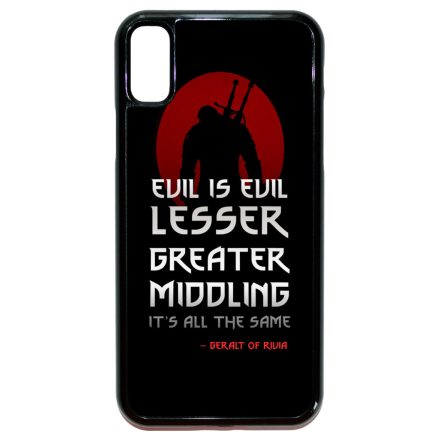 Evil is evil the Witcher Vaják Netflix iPhone X/Xs tok