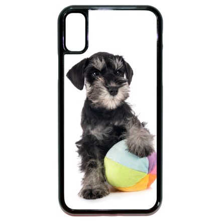 A család kis kedvence - Schnauzer iPhone X/Xs tok
