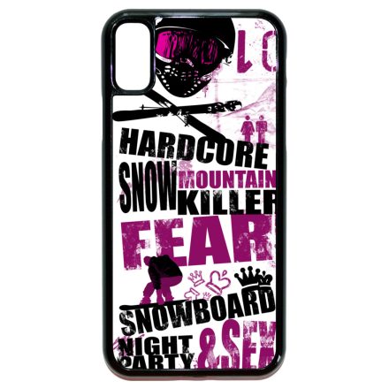 Hardcore Snowboard iPhone X/Xs tok