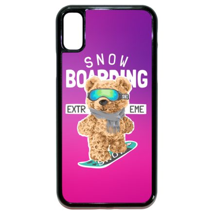 Cuki macis Snowboard iPhone X/Xs tok