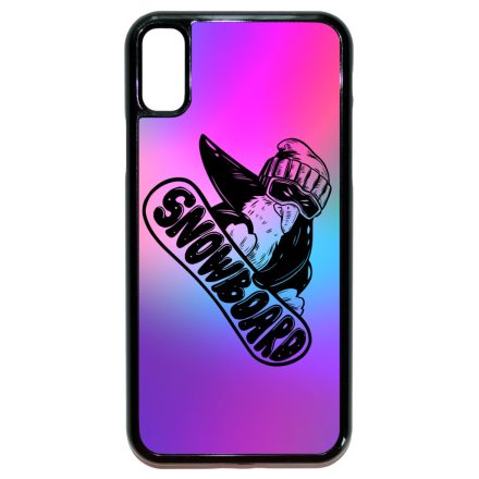 Snowboard Pingvin iPhone X/Xs tok