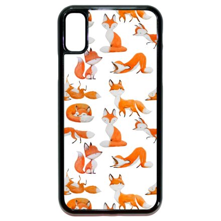 Rajzolt Róka mintás iPhone X/Xs tok