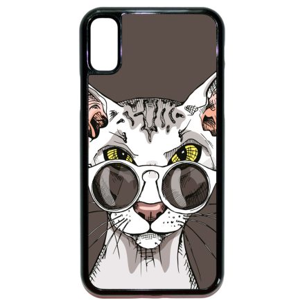 Hipster Szfinx cicus iPhone X/Xs tok