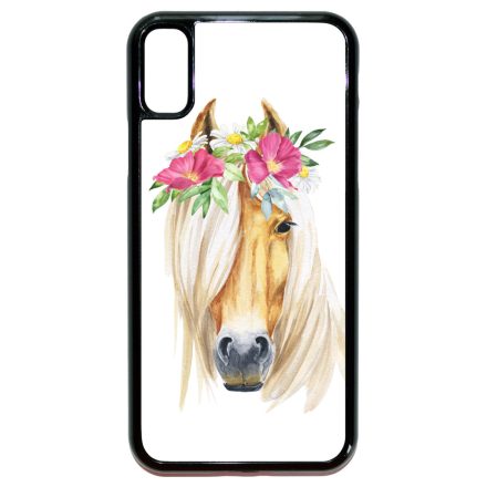 Csodaszép rajzolt lovas iPhone X/Xs tok