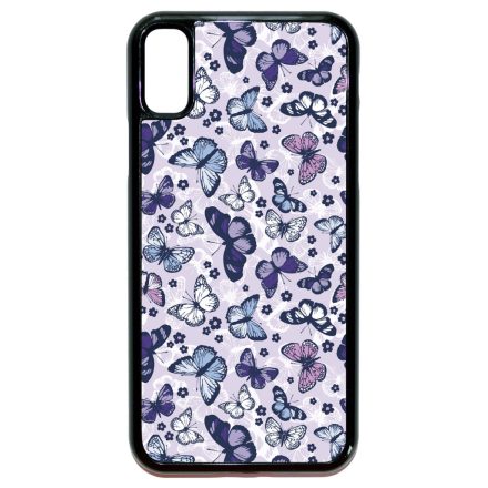 Gyonyoru lila pillangok iPhone X/Xs tok