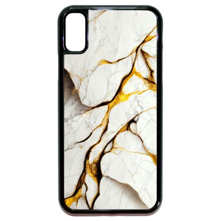 Luxury fehér és arany márvány mintás iPhone X/Xs tok