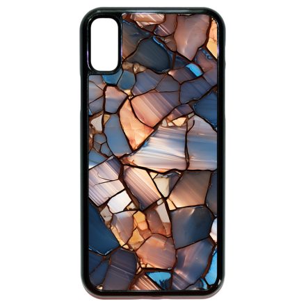 Elegáns kék mozaik Art iPhone X/Xs tok