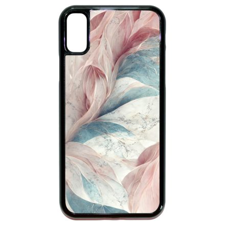 Lágy pasztel rózsaszín és zöld Art iPhone X/Xs tok