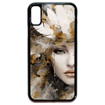 Szépséges aranyló nő Art iPhone X/Xs tok