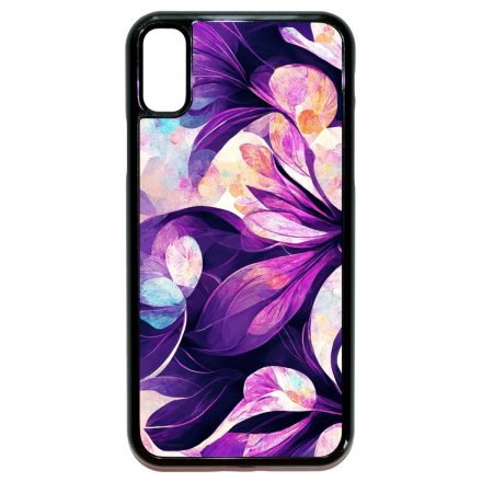 Zen lila absztrakt Art iPhone X/Xs tok