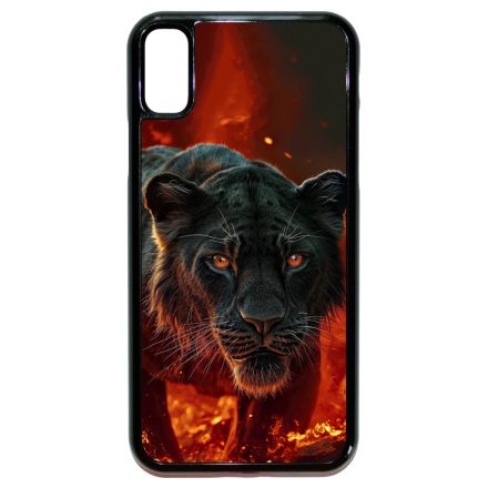 Fekete oroszlán iPhone X/Xs tok