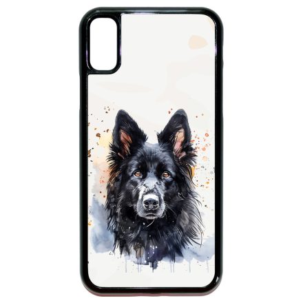 Fekete Belga juhászkutya iPhone X/Xs tok