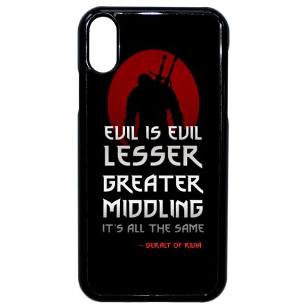 Evil is evil the Witcher Vaják Netflix iPhone Xr tok
