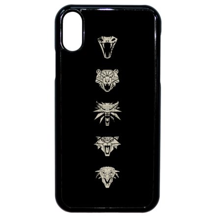 Witcher Schools wolf fehér farkas iPhone Xr tok