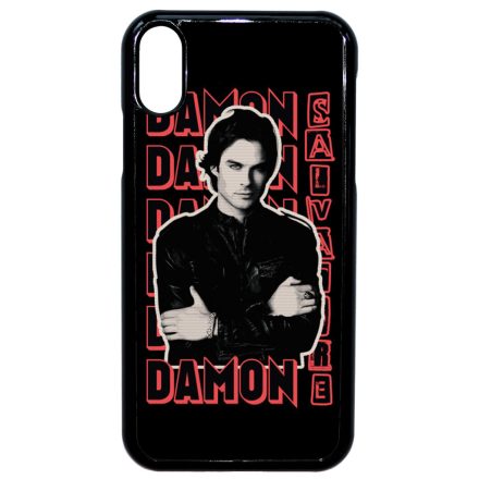 Damon Salvatore Art Vampire diaries Vámpírnaplók iPhone Xr tok