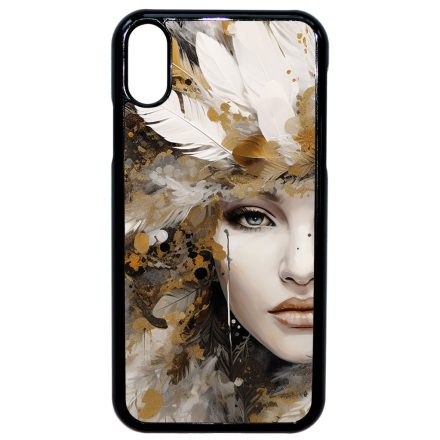 Szépséges aranyló nő Art iPhone Xr tok