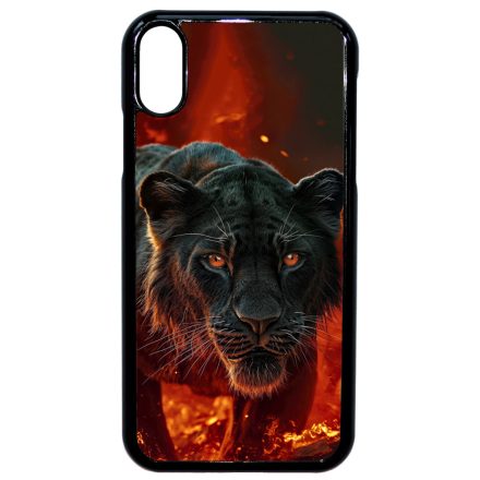 Fekete oroszlán iPhone Xr tok
