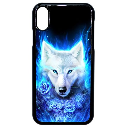 Farkas kék rózsával iPhone Xr tok