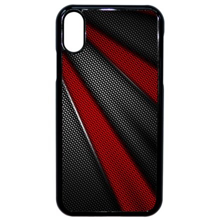 Carbon piros sávokkal iPhone Xr tok