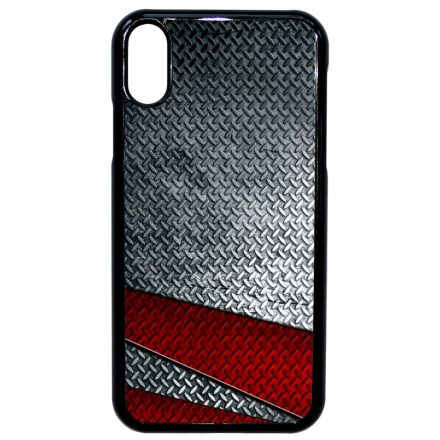 Acéllemez vörös sávval iPhone Xr tok
