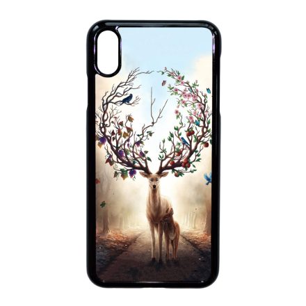 erdő szarvas őz négy évszak iPhone Xs Max tok