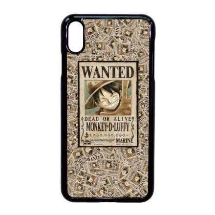 WANTED Monkey D Luffy - One Piece iPhone Xs Max tok