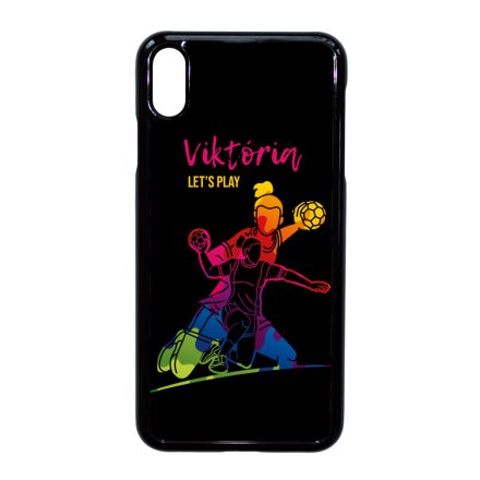 Kerd a Neveddel FOR HER kezilabda mintas iPhone Xs Max tok