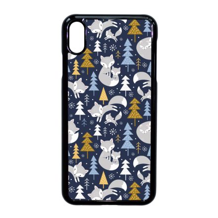 Tündéri Karácsonyi róka mintás iPhone Xs Max tok