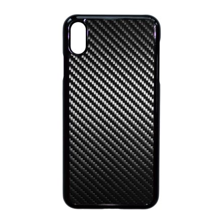 Ezüst karbon fiber mintás iPhone Xs Max tok