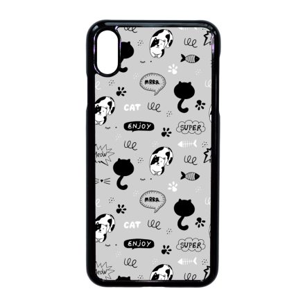 Mrrr Cuki Cica mintás iPhone Xs Max tok