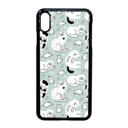 Tündéri macska-egér mintás iPhone Xs Max tok