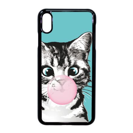 Bubble Cat - cica mintás iPhone Xs Max tok