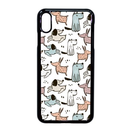 Tündéri rajzolt kutya mintás iPhone Xs Max tok