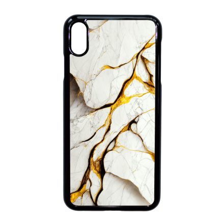 Luxury fehér és arany márvány mintás iPhone Xs Max tok