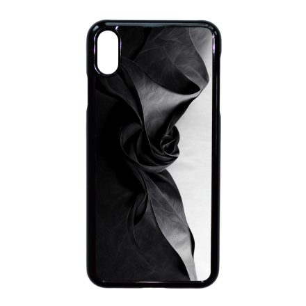Szatén hatású fekete-fehér Art iPhone Xs Max tok