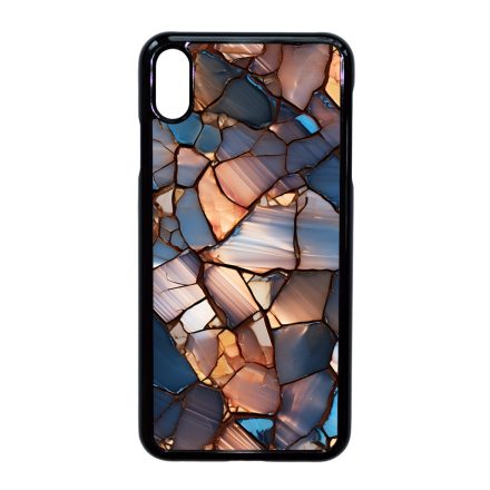 Elegáns kék mozaik Art iPhone Xs Max tok