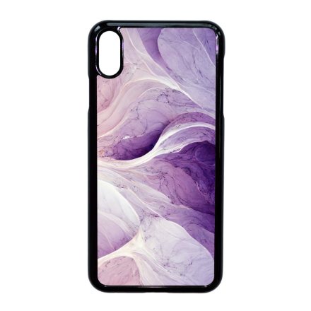 Absztrakt lila márvány mintás iPhone Xs Max tok