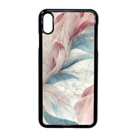 Lágy pasztel rózsaszín és zöld Art iPhone Xs Max tok
