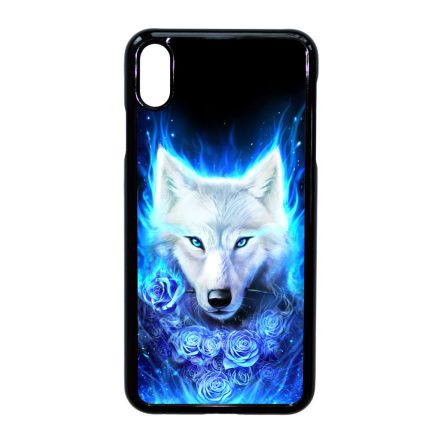 Farkas kék rózsával iPhone Xs Max tok